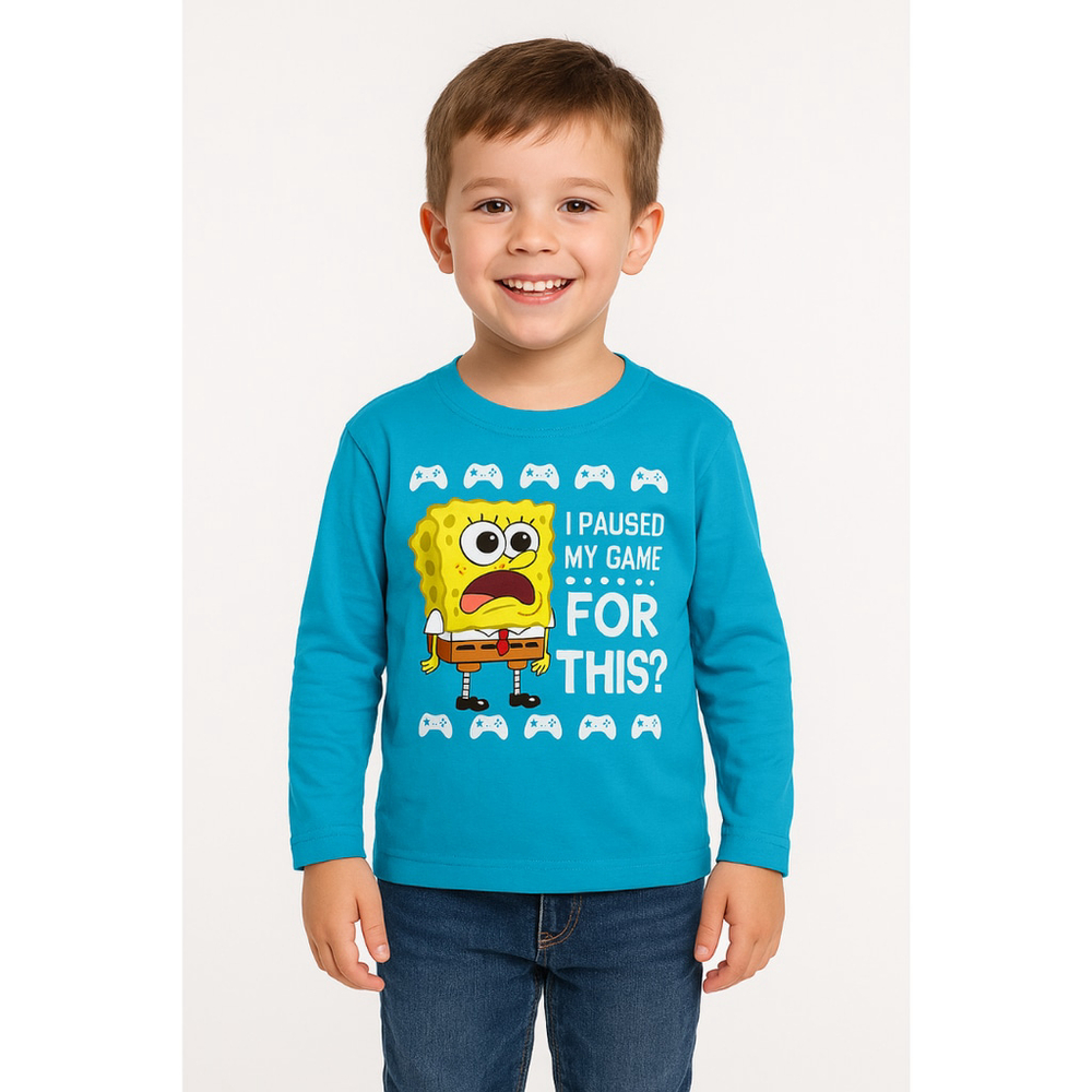 Little Boy’s SpongeBob SquarePants Long Sleeve T-Shirt – Size 6 – NWOT